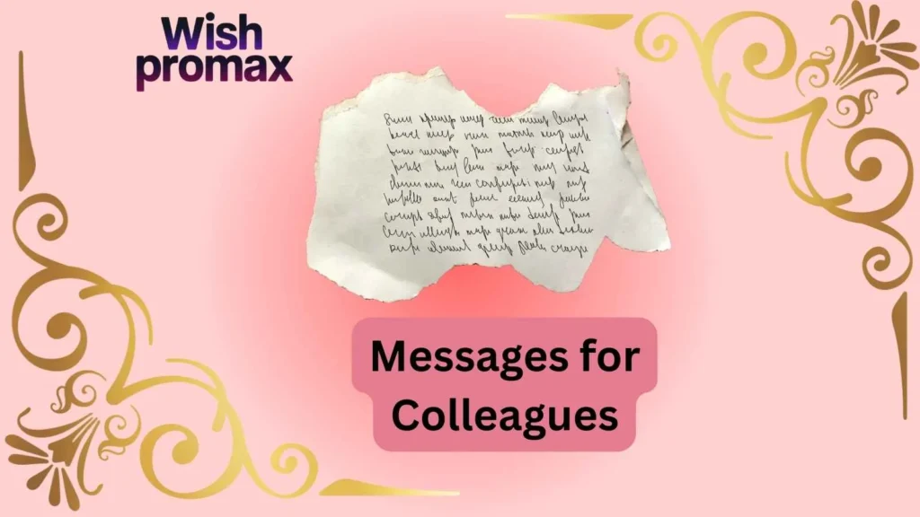 Messages for Colleagues