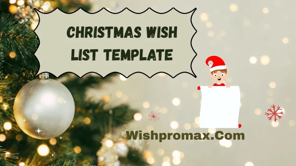christmas wish list template