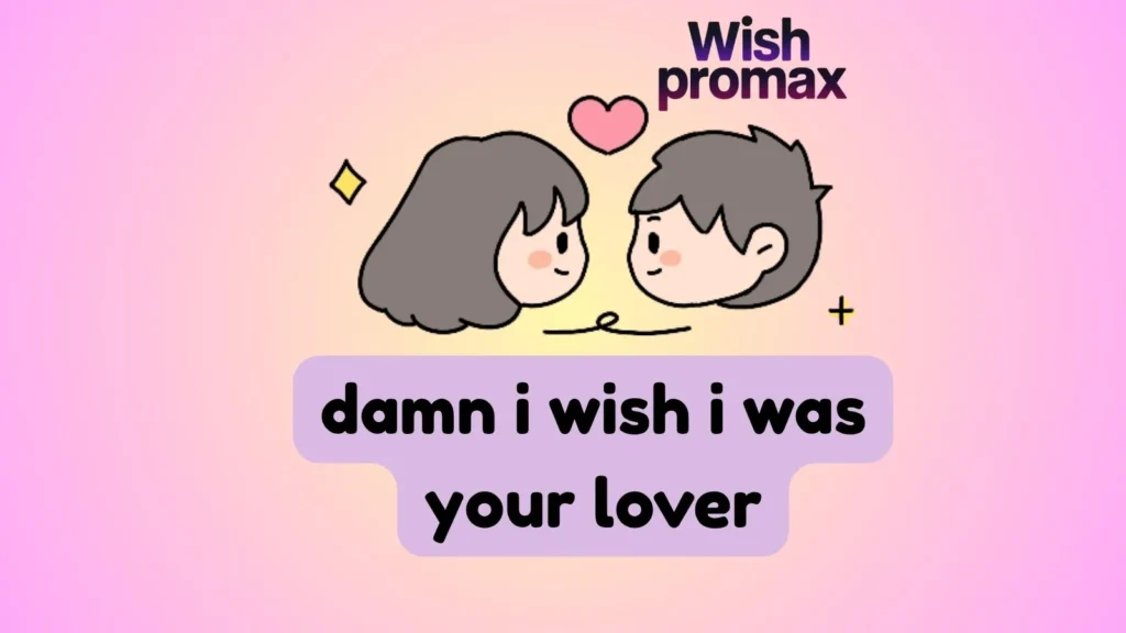 damn i wish i was your lover