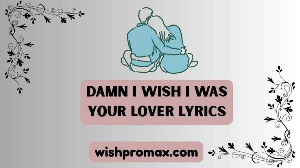 damn i wish i was your lover lyrics