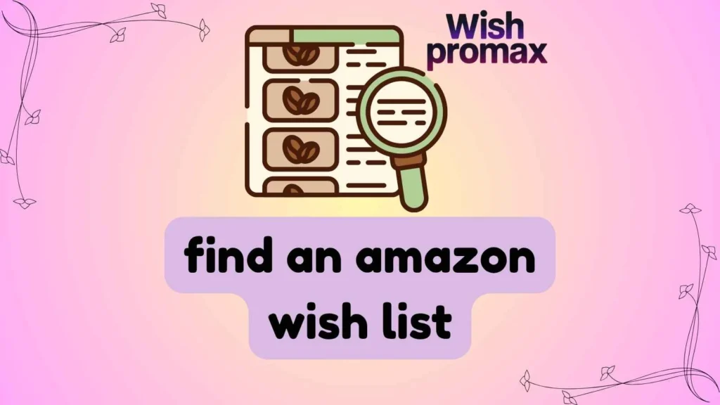 find an amazon wish list
