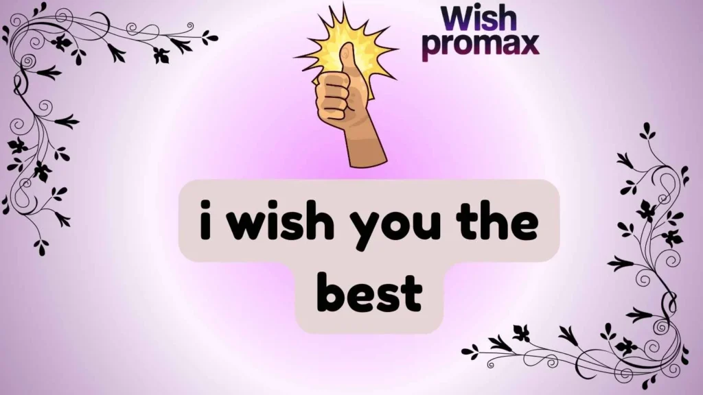 i wish you the best